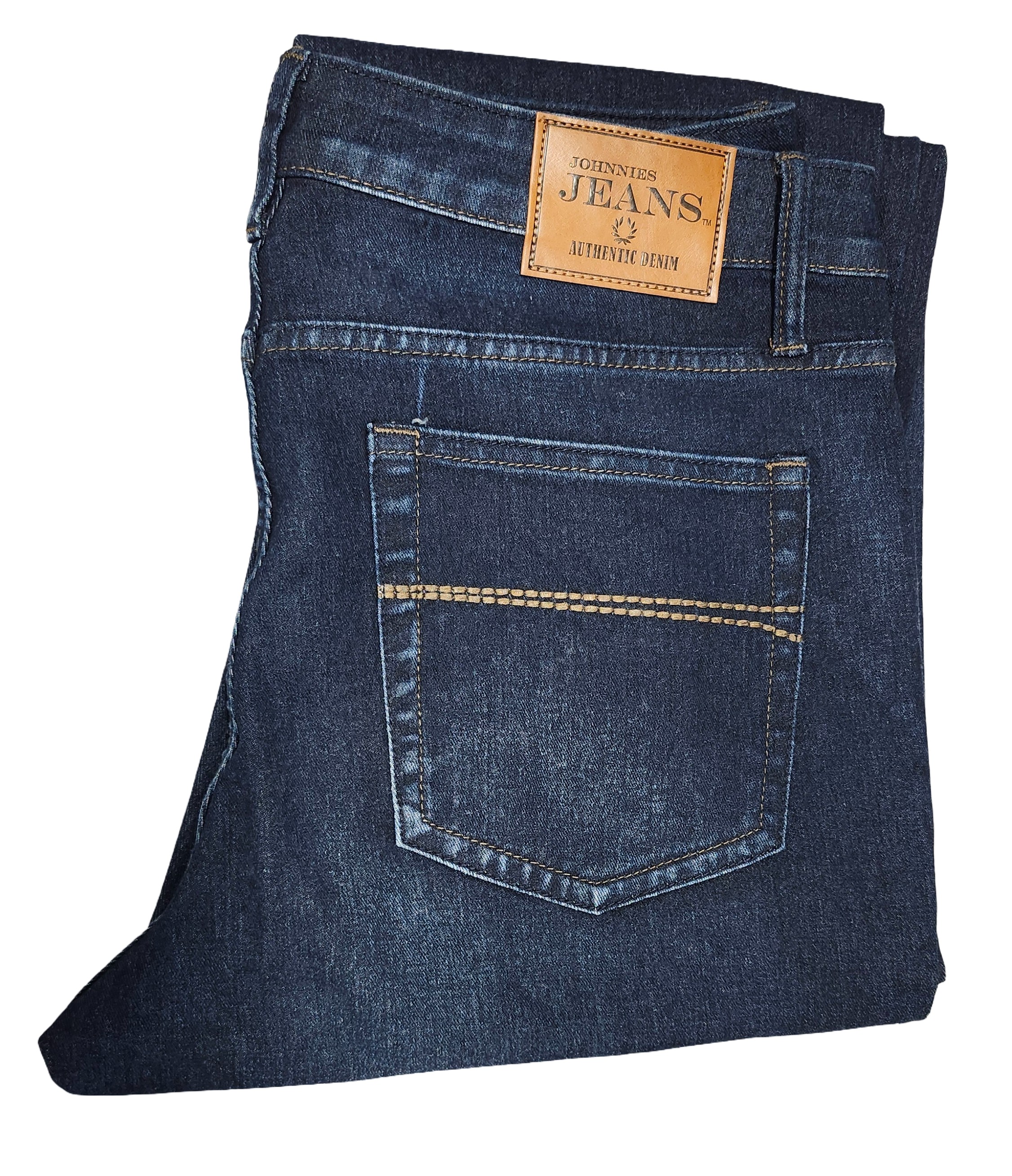 Blue Denim Jeans Front - Johnnies Jeans