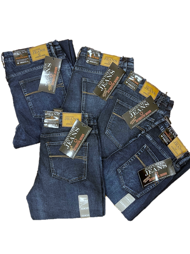 Johnnies Jeans Blue Relaxed Fit Straight Leg